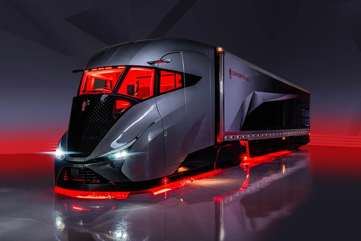 Kenworth's showcase image of its new SuperTruck 2 demonstrator vehicle.
